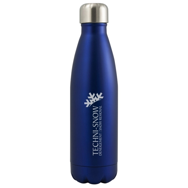 Stainless steel double wall bottle with a matte finish, 17 oz.... from ASI 42920 Busrel Inc