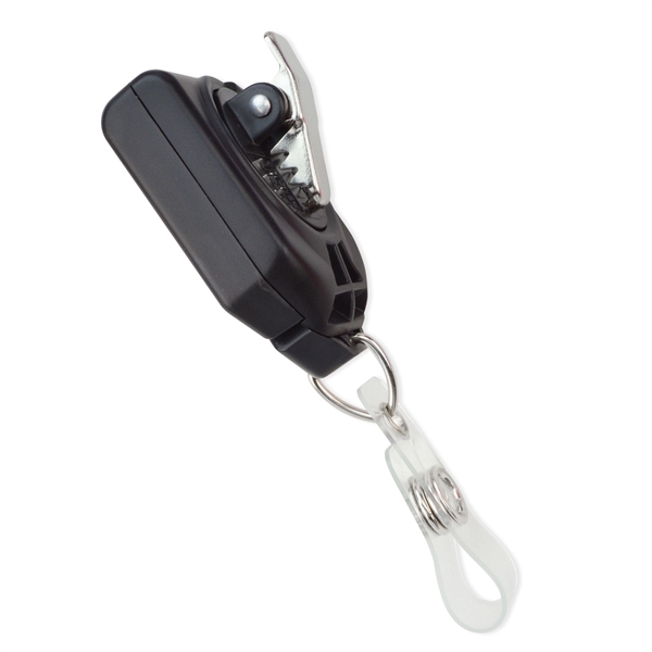 The most secure and twist-free custom badge reels available; clear vinyl... from ASI 79898 Promovision / PROMOVISION