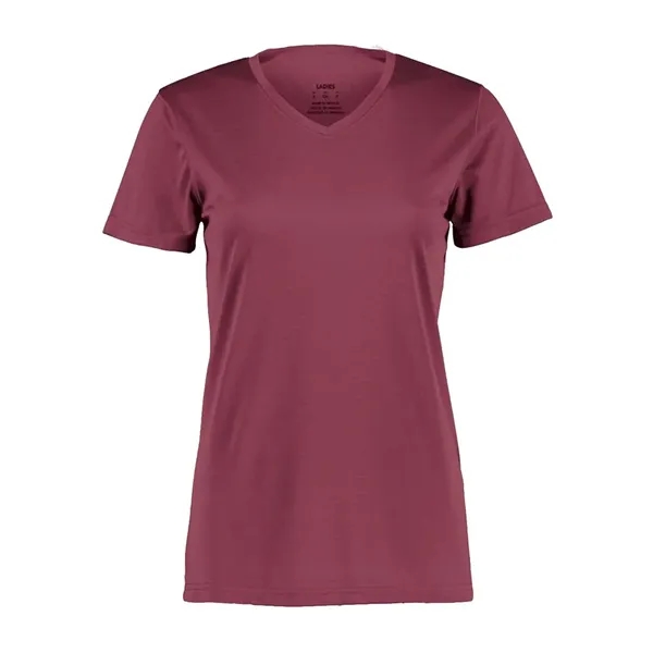 Women's v-neck wicking t-shirt. Blank.... from ASI 84358 S&S Activewear