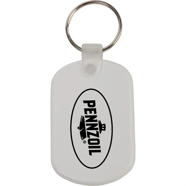 Soft, flexible PVC plastic oval-shaped key tag available in several colors.... from ASI 54100 Fields Manufacturing Inc / TargetLine®