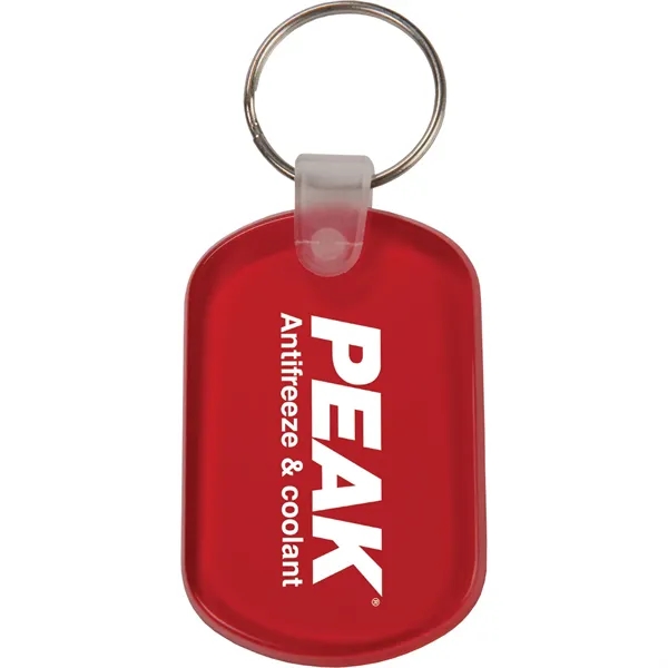 Soft, flexible PVC plastic oval-shaped key tag available in several colors.... from ASI 54100 Fields Manufacturing Inc / TargetLine®