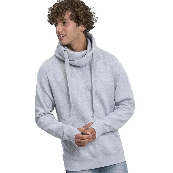Just Hoods Cross Neck Hooded Sweatshirt... from ASI 84358 S&S Activewear