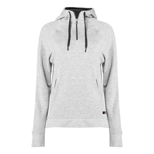 Women's Fitflex French Terry Hooded 1/4 Zip... from ASI 84358 S&S Activewear