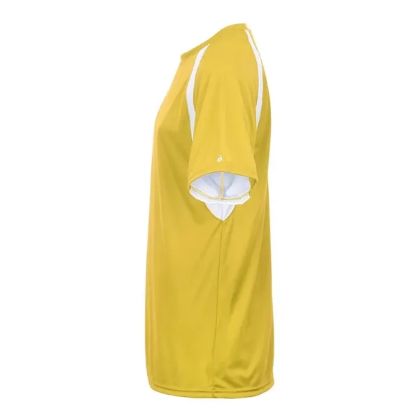 Short sleeve youth shirt with contrast panel... from ASI 84358 S&S Activewear