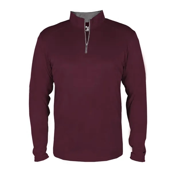 Quarter zip pullover with contrasting inner collar... from ASI 84358 S&S Activewear