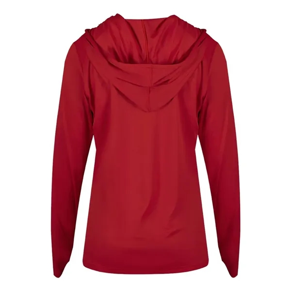 Long sleeve ladies hooded t-shirt... from ASI 84358 S&S Activewear