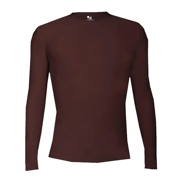 Long sleeve compression T-shirt with double-needle hem and Badger heat seal... from ASI 84358 S&S Activewear