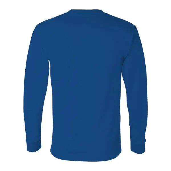 Adult pre-shrunk 100% cotton long sleeve t-shirt, union made. Blank product.... from ASI 84358 S&S Activewear