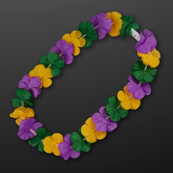 Mardi Gras Lei Light Up Flower Necklace; Blank Pricing... from ASI 34194 ALightPromos