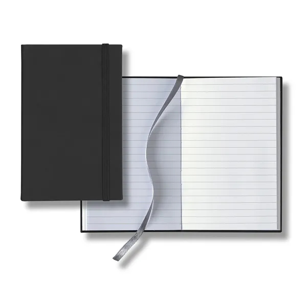 Pocket sized journal with 160 gray ruled ivory pages, silver ribbon... from ASI 68507 The Magnet Group / Castelli