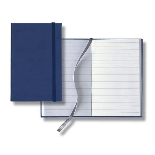 Pocket sized journal with 160 gray ruled ivory pages, silver ribbon... from ASI 68507 The Magnet Group / Castelli
