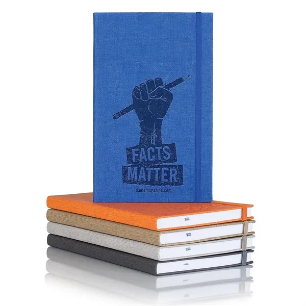 Journal with 192 white pages with gray lines, a silver ribbon... from ASI 68507 The Magnet Group / Castelli