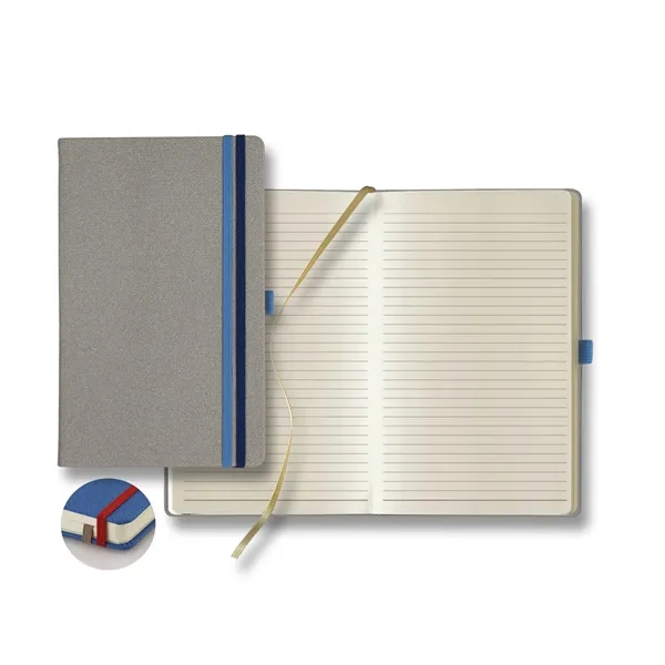 Journal with two elastic bands, pen loop, back pocket, gold ribbon... from ASI 68507 The Magnet Group / Castelli