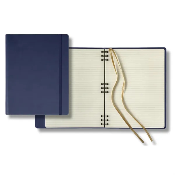 Journal with 240 pages of gray ruled white paper, triple ring... from ASI 68507 The Magnet Group / Castelli