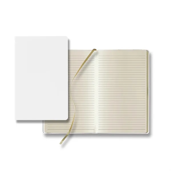 Journal with 192 ivory pages with gray lines, a gold ribbon... from ASI 68507 The Magnet Group / Castelli