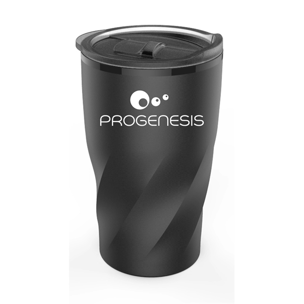 14 oz. vortex stainless-steel tumbler with colored lid.... from ASI 90859 Tempo Industries Inc