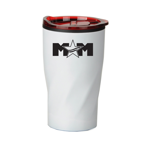 14 oz. vortex stainless-steel tumbler with colored lid.... from ASI 90859 Tempo Industries Inc