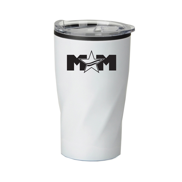 14 oz. vortex stainless-steel tumbler with colored lid.... from ASI 90859 Tempo Industries Inc