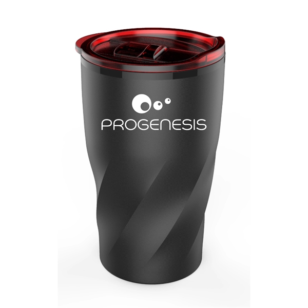 14 oz. vortex stainless-steel tumbler with colored lid.... from ASI 90859 Tempo Industries Inc