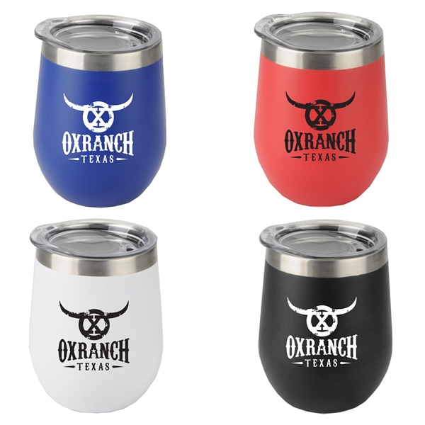 12 oz. Veneto stainless steel wine tumbler with powder-coated finish and... from ASI 90859 Tempo Industries Inc
