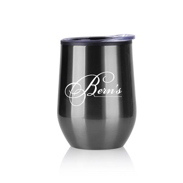 12 0z. stainless-steel wine tumbler with lid.... from ASI 90859 Tempo Industries Inc / Tempoline
