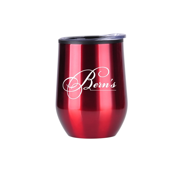 12 0z. stainless-steel wine tumbler with lid.... from ASI 90859 Tempo Industries Inc / Tempoline