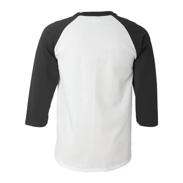 Cotton baseball T-shirt with a contrast rib collar and 3/4 raglan... from ASI 84358 S&S Activewear