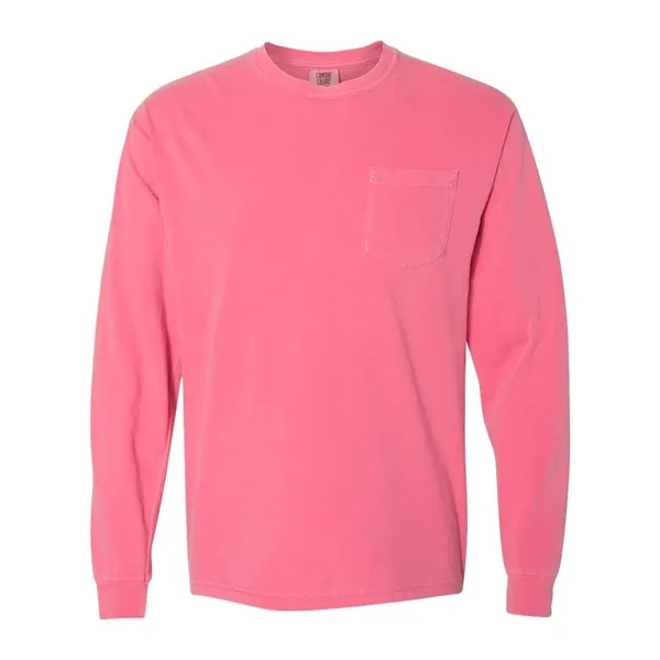Comfort Colors Long Sleeve T-Shirt With Pocket, blank.... from ASI 84358 S&S Activewear