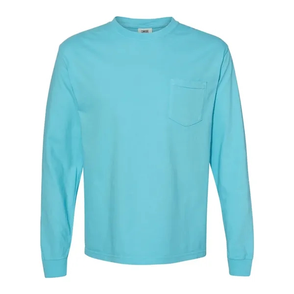 Comfort Colors Long Sleeve T-Shirt With Pocket, blank.... from ASI 84358 S&S Activewear