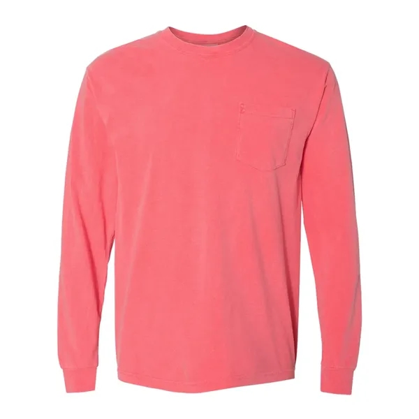 Comfort Colors Long Sleeve T-Shirt With Pocket, blank.... from ASI 84358 S&S Activewear