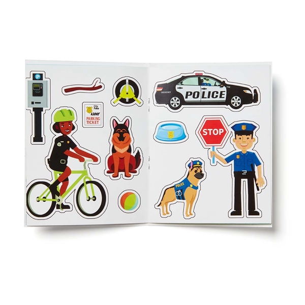 4.5" x 5.5" kids sticker book with farming, police, firehouse or... from ASI 63549 Jornik Manufacturing Corp / Jornik