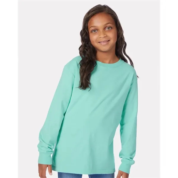ComfortWash by Hanes Garment Dyed Youth Long Sleeve T-Shirt... from ASI 84358 S&S Activewear