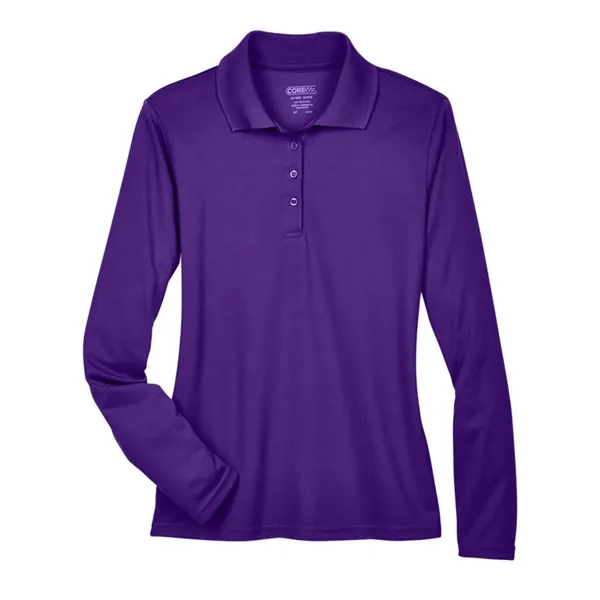 CORE365 Women's Pinnacle Performance Long-Sleeve Pique Polo... from ASI 84358 S&S Activewear