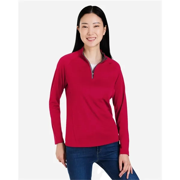 CORE365 Women's Origin Performance Pique Quarter-Zip... from ASI 84358 S&S Activewear