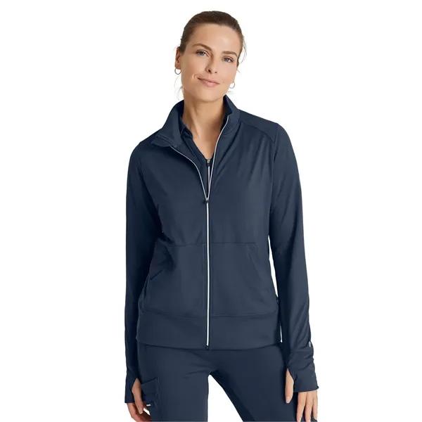 Barco One - Women's Kangaroo Pocket Zip-Up Warm-Up Scrub...... from ASI 86018 Scrub Authority / Uniform Stores