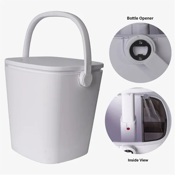 Partylux 15L Pop-Up Cooler Table; holds up to 15 standard 12... from ASI 76730 Peerless Umbrella Co Inc