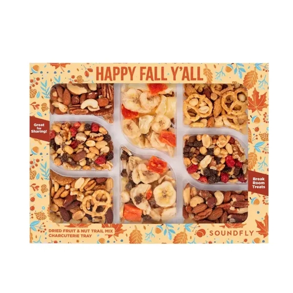 Healthy Harvest Charcuterie Tray in Custom Box... from ASI 44900 NC Custom (CI/Lanco) / Chocolate Inn