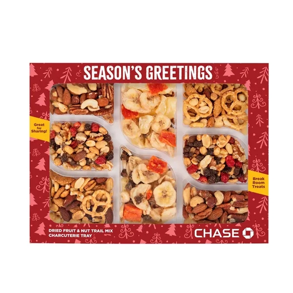 Healthy Harvest Charcuterie Tray in Custom Box... from ASI 44900 NC Custom (CI/Lanco) / Chocolate Inn