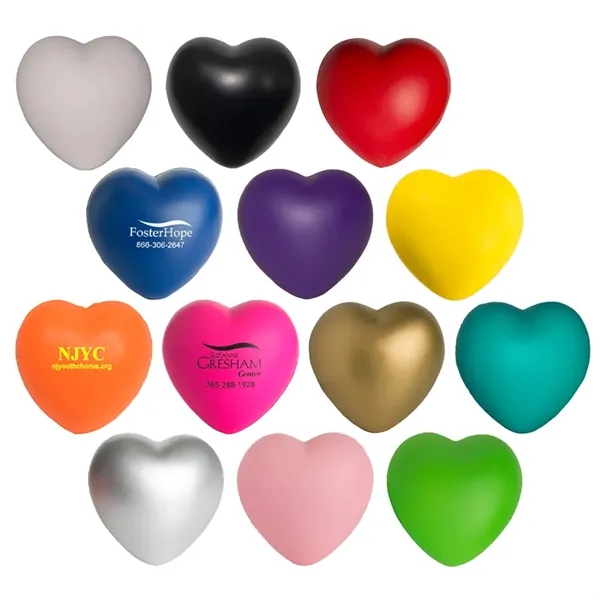 3" x 3" heart shaped stress reliever.... from ASI 34415 Alpi International LTD