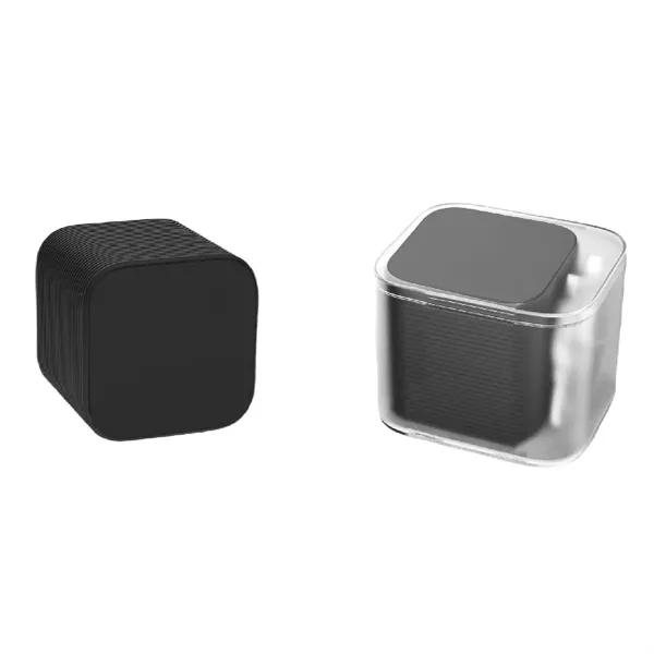 Mini cube wireless Bluetooth speaker plus 1 color silkscreen imprint on... from ASI 37218 Athena Promo (tm)