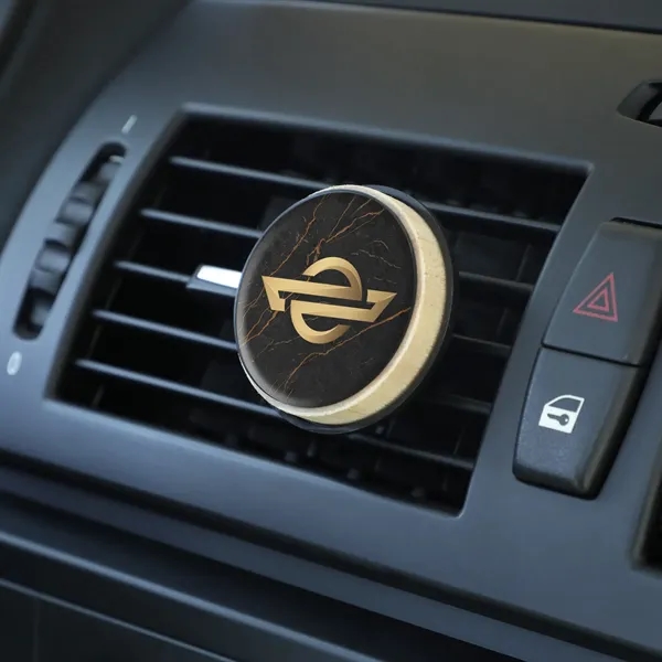 Premium clip-on vent air freshener with full-color dome design. Sustainable scented... from ASI 61966 HPG / HandStands