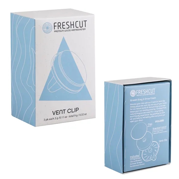 Premium clip-on vent air freshener with full-color dome design. Sustainable scented... from ASI 61966 HPG / HandStands