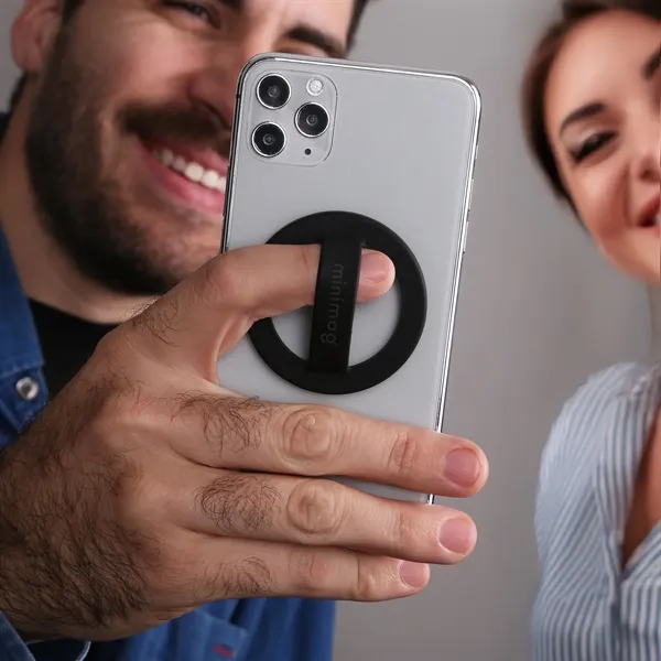 Magnetic silicone loop phone holder that attaches instantly for secure, comfortable... from ASI 61966 HPG / HandStands