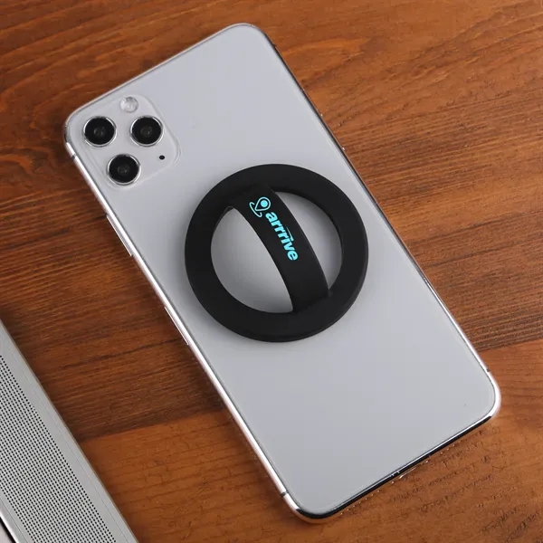 Magnetic silicone loop phone holder that attaches instantly for secure, comfortable... from ASI 61966 HPG / HandStands