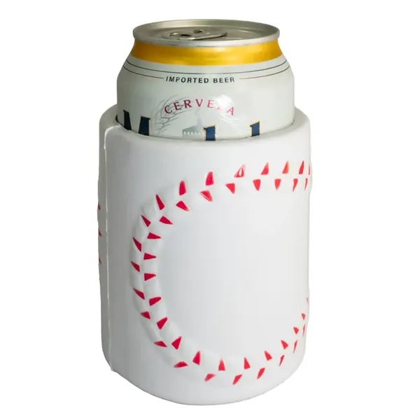 3.75" x 3" x 3" baseball themed beverage sleeve made of... from ASI 34415 Alpi International LTD