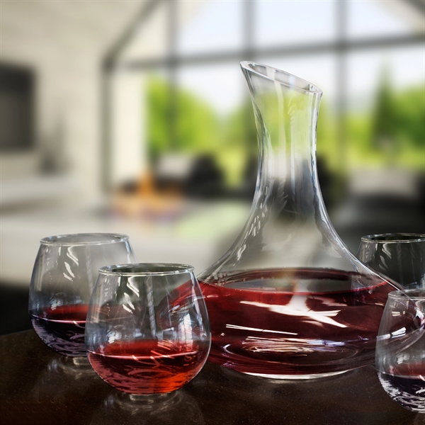 Decanter set includes 1 Decanter 1800 ml capacity and 4 Stemless... from ASI 30112 ACE Products