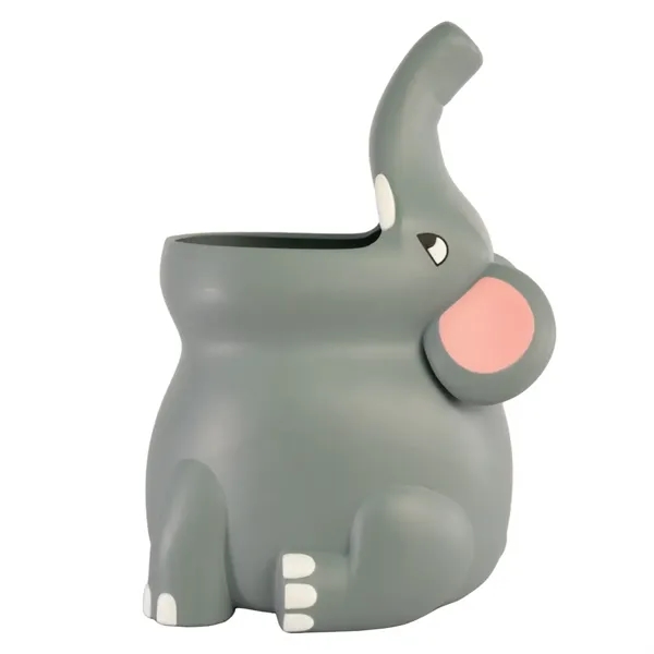 3.25" x 3" elephant shaped pencil/pen holder.... from ASI 34415 Alpi International LTD