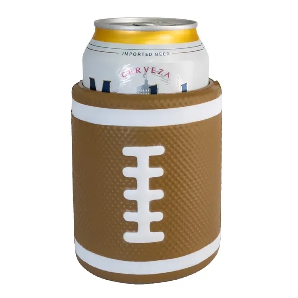 3.75" x 3" x 3" football themed beverage sleeve made of... from ASI 34415 Alpi International LTD