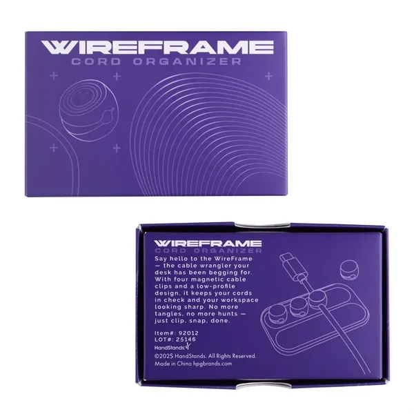 Sleek magnetic system that keeps desktop cables neatly arranged & accessible.... from ASI 61966 HPG / HandStands