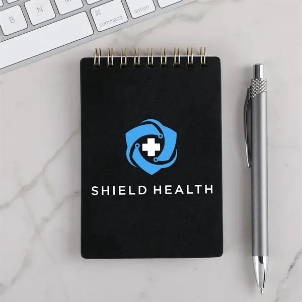 Pocket-sized, eco-friendly ring-bound journal perfect for capturing ideas on the go.... from ASI 61966 HPG / HandStands